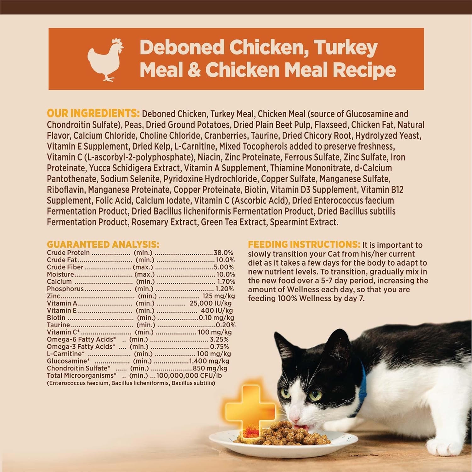 CORE Grain Free Dry Cat Food, High Protein Cat Food, Indoor, Chicken, Turkey & Chicken Meal, Natural, Made in USA, Cat Food, Adult